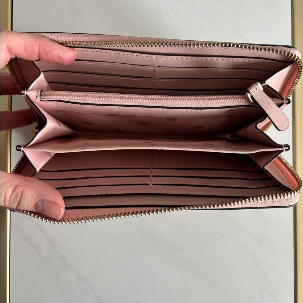 Kate Spade Pink and Black Floral Wallet - Picture 3 of 3